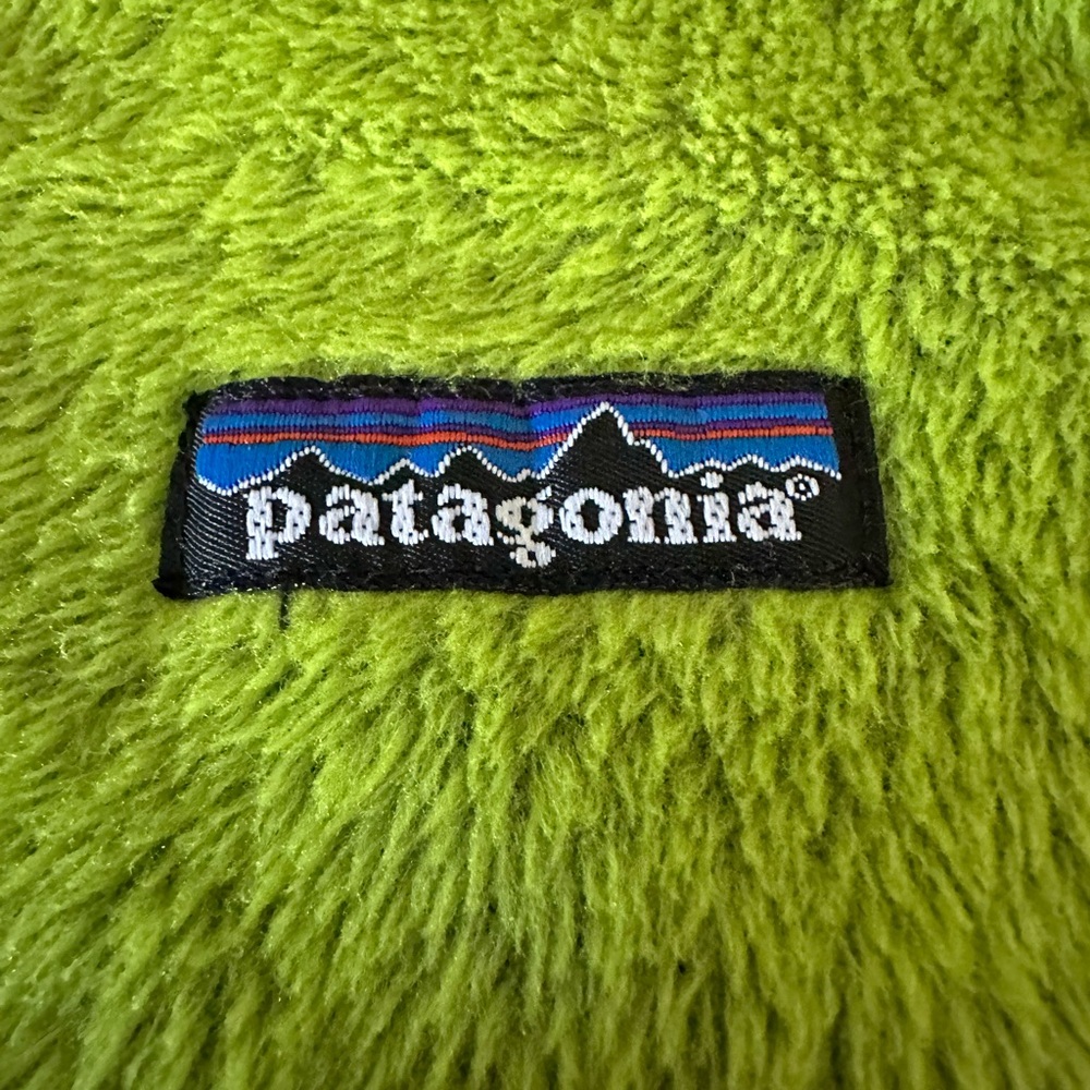 Patagonia Lime Green Fleece Vest - Picture 2 of 3